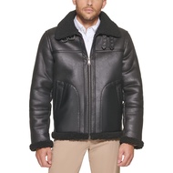 Men's Faux Shearling Aviator Jacket