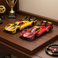 Bburago 1:64 Ferrari 499P Diecast Car with Acrylic Case - Ideal Present for Collectors & Children