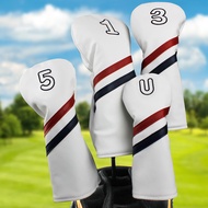 CRESTGOLF New Golf Club Cover Digital Golf Wooden Club Cover Waterproof PU Club Head Cover Hat Cover Protective Cover in Stock
