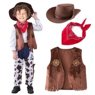 [New Style Hot Sale] Halloween Children Western Cowboy Suit Halloween cosplay Holiday cosplay Costum