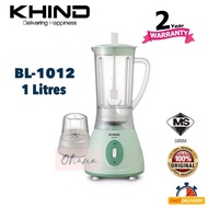 KHIND 1L BLENDER JUG WITH DRY MILL BL1012/ PENGISAR JUG MIXER GRINDER BL-1012 搅拌机/ REPLACEMENT JUG 1