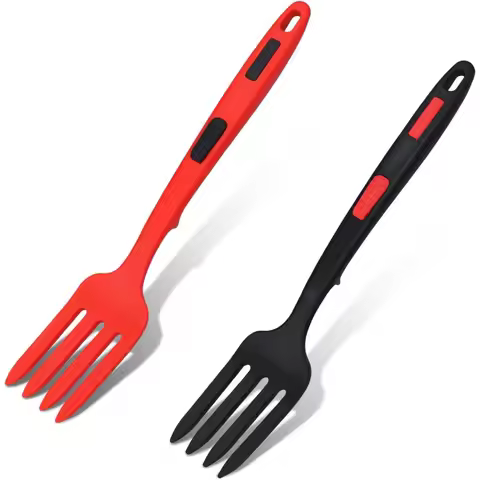 Silicone Cooking Forks Multifunctional Cooking Fork Noodle Fork Heat Resistant Nonstick Blending For