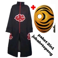 Akatsuki Anime Naruto Cloak 2in1 package robe + obitopeng