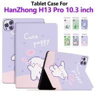 Fashion Cartoon Tablet Case For For HanZhong H13 Pro 10.3 inch 2024 High Quality PU Leather Sweatpro