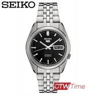 Seiko 5 Automatic นาฬิกาข้อมือผู้ชาย สแตนเลส รุ่น SNK361K1 (หน้าปัดสีดำ)