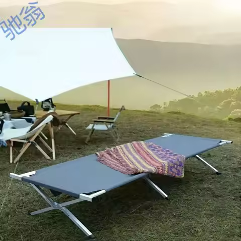 Outdoor Folding Siesta Bed Siesta Escort Bed Marching Camping Folding Single Travel Folding