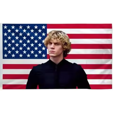 E-Evan P-Peters American Pink Flag Garage Decoration for Bedroom Stuff Advertising Outdoor Decors Ba
