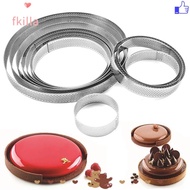 FKILLA Tartlet Molds Decorating Tool French Dessert Mousse Perforated Tart Ring