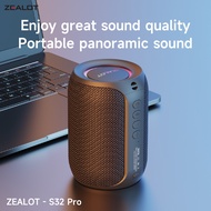 ZEALOT S32 Pro Bluetooth Speaker – Malakas na Tunog, 3600mAh Battery, Waterproof, Portable Wireless 