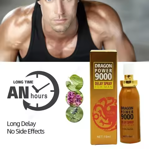 Dragon Power 9000 Delay Spray Iconic Delay Ejection Spray - Climax Control Spray Men Non-Irritating 
