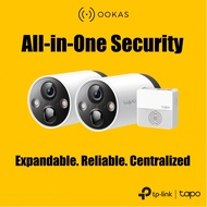 TP-LINK Tapo C420S2 | Wireless 2-Camera Security System+Smart Hub | 2K QHD｜180-Day Battery｜Solar-Rea