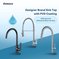 Designer Brand Sink Tap with PVD Coating