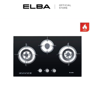 ELBA 2 / 3 Burners Glass Stove EGH-K8842G(BK) / EGH-K8843G(BK) - Full Black Tempered Glass (5.0kW)