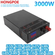 Digital Display 3000W Adjustable Power110V/220V380VAC 0-12V 15V 24V 27V 30V 36V 48V 60V 68V 72V 85V 