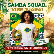 Football Shirt - Brazil Selecao Black | Brazil T-shirt | KaobolZ | Football World Cup T-Shirt
