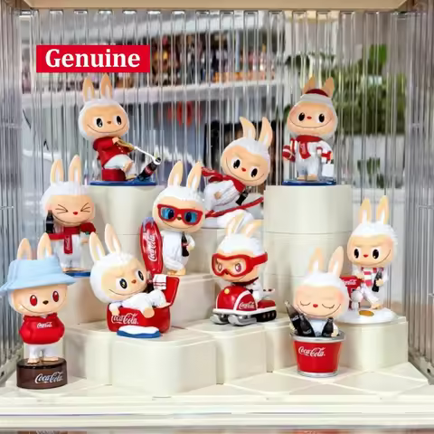 Official genuine POPMART THE MONSTERS Coca Cola figurine blind box LABUBU ornament decoration for gi