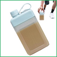 Flat Bottle 450ml Small Flat Water Bottle Flat Design Water Bottle For Drinking On The Go Travel-Fri