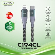 LUNA KABEL DATA FAST CHARGING TYPE C TO LIGHTNING 20W CABLE DATA POWER