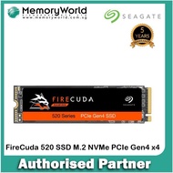 SEAGATE FireCuda 520 SSD 2TB / 1TB / 500GB. 5 Years Local Warranty. SEAGATE Official Partner