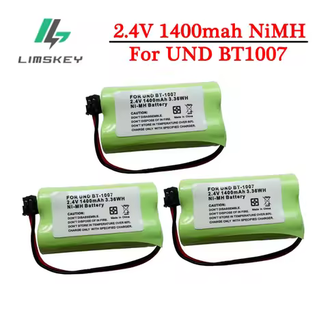 2.4V 1400mAh Cordless Phone Replacement BT1007 Battery Pack for Panasonic HHR-P506, HHR-P506A, KX-TG
