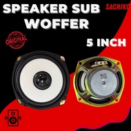 SACHIKO SPEAKER 5 INCH SUB WOFFER 4 OHM 5 WATT SPEAKER FULL MUSIC BASS Original