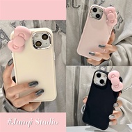 Casing iPhone 7 8 7 Plus 8 Plus X XS Max XR Phone Case 3D bowknot cute Silicone Soft Shell For women