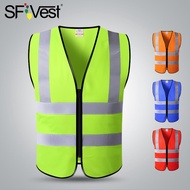 ·&. SFvest Reflective Safety Vest Pocketless Construction Site Construction Vest Construction Work C