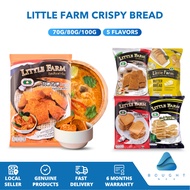 Little Farm Crispy Bread 60g/80g/90g/100g - Butter, Garlic, Pizza, TomYum, Black Pepper, Milk