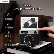 Ezvalo Retro Camera Bluetooth Speaker Photo Frame Wireless Portable Speaker Practical Home Outdoor C