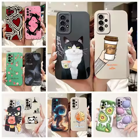 For Samsung Galaxy A52 A52s A72 5G Case Stylish Candy Painted Cover Soft TPU Phone Case For Samsung 