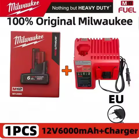 Original Milwaukee M18 Battery milwaukee 18V 5Ah 6Ah Rechargeable Battery for Milwaukee Tool M18B6 4