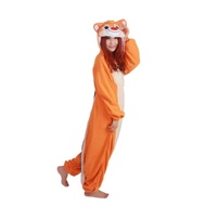 Chipmunk Onesie Kigurumi - Adult Halloween Costume, Fleece Material