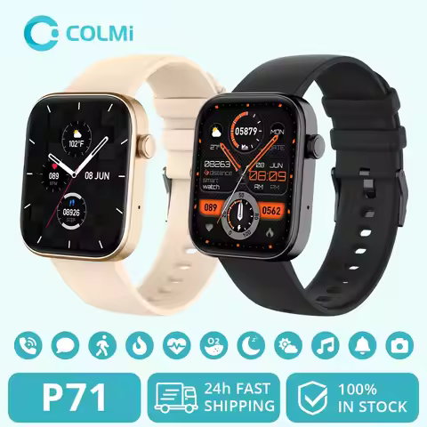 COLMI P71 Voice Calling Smartwatch Men Health Monitoring IP68 Waterproof Smart Notifications Voice A