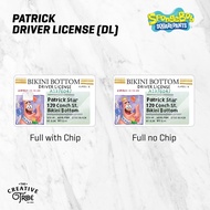 Stiker Skin Kartu Patrick Driver License for ATM / Etoll / RFID