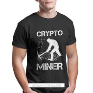 Bitcoin Meme 100% Cotton TShirts Crypto Miner Cryptocurrency Holder Merch Distinctive Homme T Shirt 