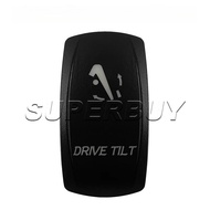 Drive Tilt 7Pins (On)-Off-(On) Momentary Switch 12V 24V DPDT Toggle Switch Blue LED Light Bar Rocker