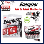 (SG LOWEST) Energizer Max AA AAA Alkaline Battery 1.5V LR6 20 40 Pieces Wholesale Toys Electric Devi