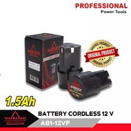 Baterai cordless drill YUKIDO 12V 1500mAh Mesin Bor Cas Batere Battery  Yukido 12V Charger Baterai Cordless drill 12V/ Adaptor Cas Baterai 12V