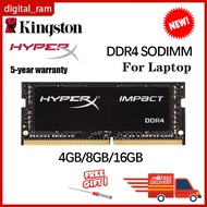 HyperX Fury Impact 4GB 8GB 16GB DDR4 3200MHz 2666MHz 2400MHz 2133MHz PC4-21300 DDR4 260Pin 1.2V SODI