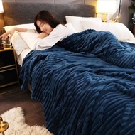 Plain fluffy blanket