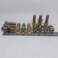 YELLOW BOLT NUT M10 X 30 BMK M10 X 30/ YELLOW M10X30 BOLT/ M10 BOLT/ 14 KEY BOLT/ 14 14CM LENGTH/