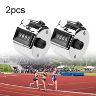 【Unilayan】2Pcs Digital Hand Tally Counter Manual Counting Golf Clicker Training Counter 4 Digit Numb