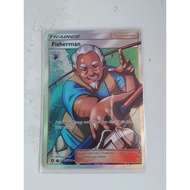 Pokemon fisherman full art trainer supporter hidden fates card