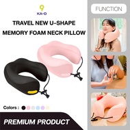 KA-O Travel New U-Shape Memory Foam Neck Pillow High-Rise 3D Design Tightens The