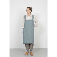Fog Linen Work Apron Square Cross Clair