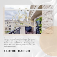 [WSU Store] Exclusive10Pcs Hangers Non Slip Metal Toddlers Clothes Hanger Golden Kids Cloud Shape Co