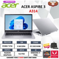 Laptop Acer Aspire 3 A314 Ryzen 7 5700 ram 8gb 512gb 14.0 Fhd