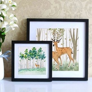 Square Photo Frame 15x15 20x20 25x25cm Desktop Mica Surface - Free stand included