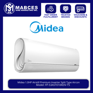 Midea 1.0HP Airstill Premium Inverter Split Type Aircon FP-53AST010KEIV-T5