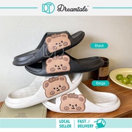 Dreamtale Side Happy Bear Bathroom Indoor Slipper Thick Anti-Slip Slipper Couple Slipper Living Room